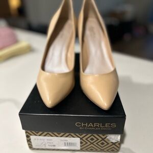 Charles by Charles David Nude Stiletto Heels - Size 10M - Worn Once